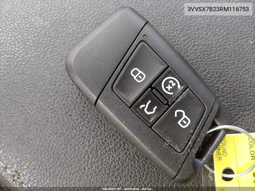 2024 Volkswagen Taos 1.5T Se VIN: 3VVSX7B23RM116753 Lot: 45521197