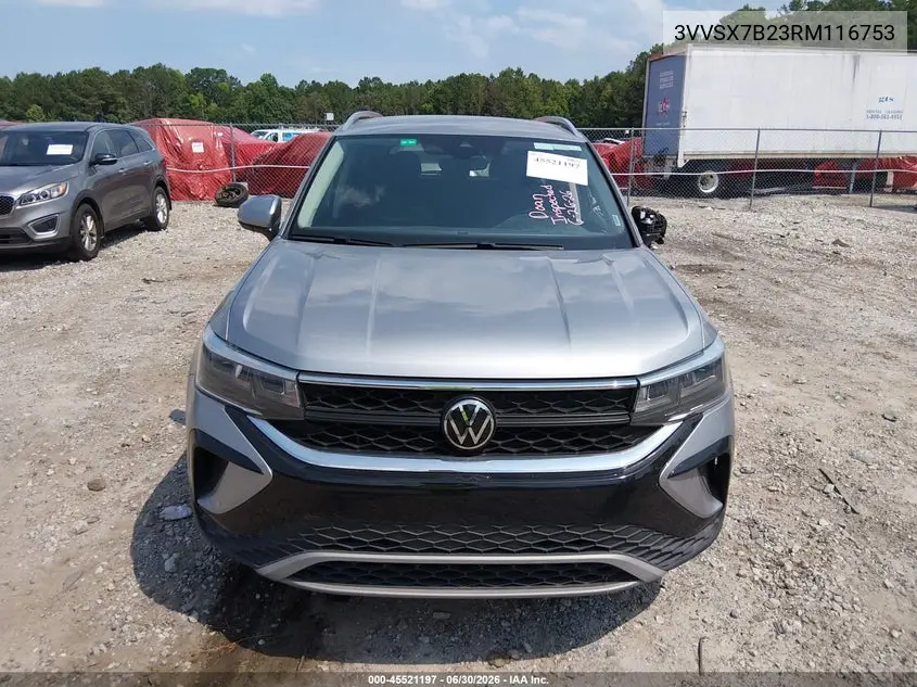 2024 Volkswagen Taos 1.5T Se VIN: 3VVSX7B23RM116753 Lot: 45521197