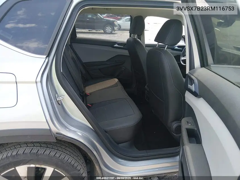 2024 Volkswagen Taos 1.5T Se VIN: 3VVSX7B23RM116753 Lot: 45521197