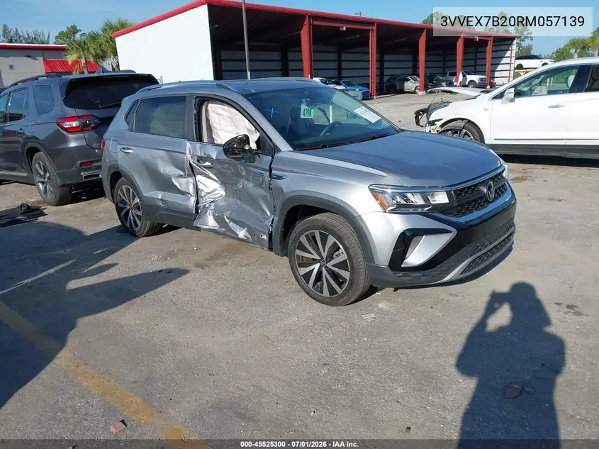 2024 Volkswagen Taos 1.5T Se VIN: 3VVEX7B20RM057139 Lot: 45525300
