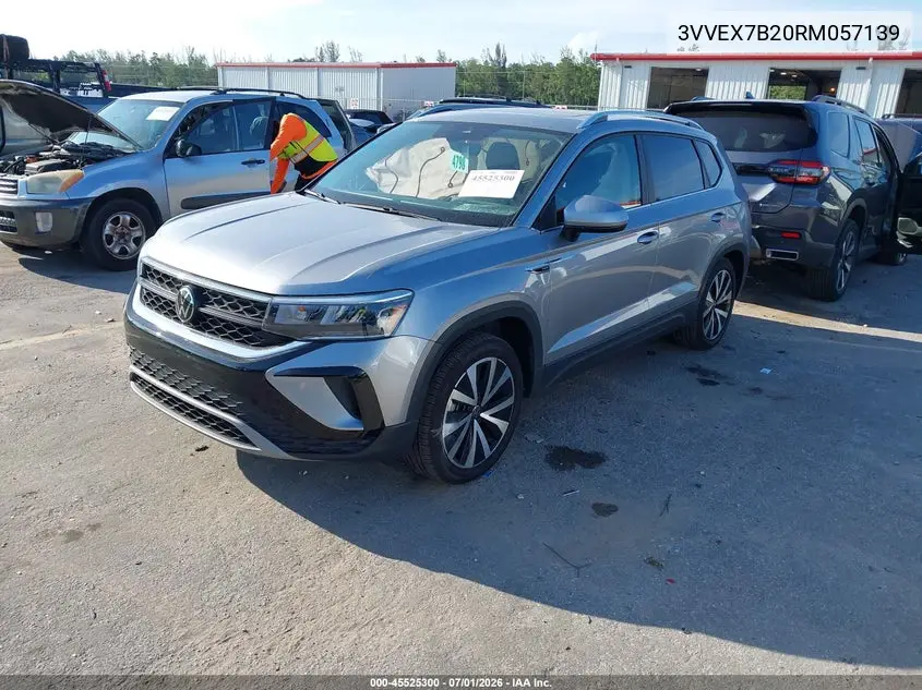 2024 Volkswagen Taos 1.5T Se VIN: 3VVEX7B20RM057139 Lot: 45525300