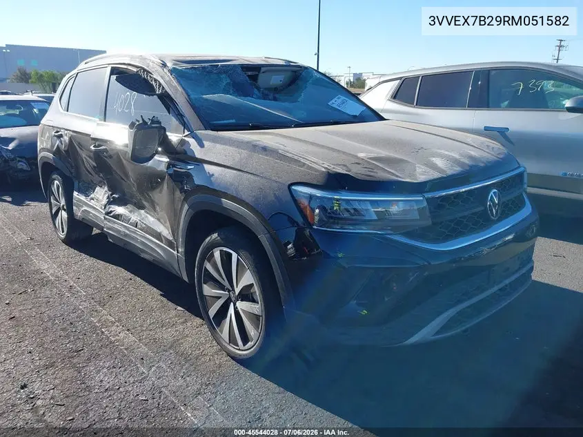 2024 Volkswagen Taos 1.5T Se VIN: 3VVEX7B29RM051582 Lot: 45544028