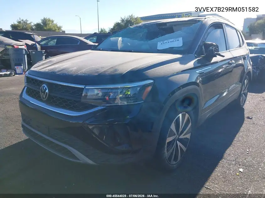 2024 Volkswagen Taos 1.5T Se VIN: 3VVEX7B29RM051582 Lot: 45544028