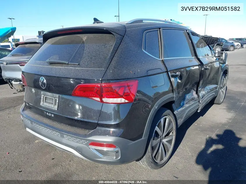 2024 Volkswagen Taos 1.5T Se VIN: 3VVEX7B29RM051582 Lot: 45544028