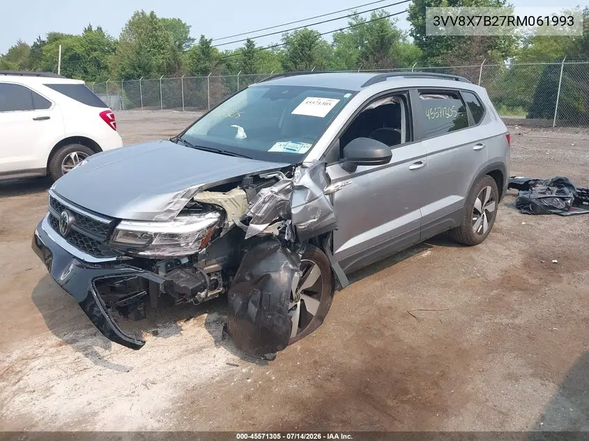 2024 Volkswagen Taos 1.5T S VIN: 3VV8X7B27RM061993 Lot: 45571305