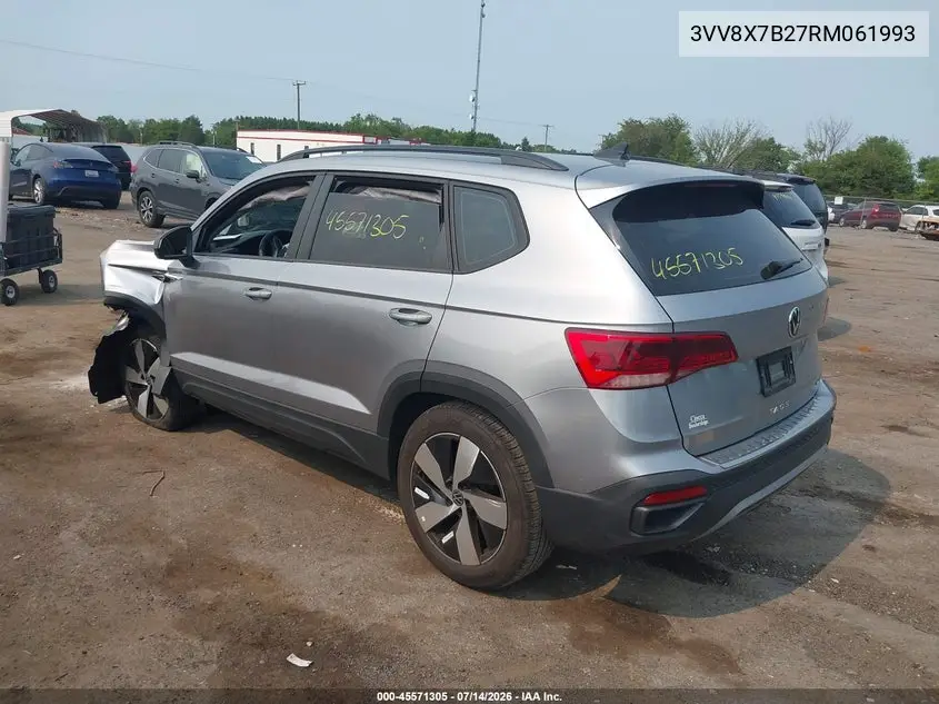 2024 Volkswagen Taos 1.5T S VIN: 3VV8X7B27RM061993 Lot: 45571305