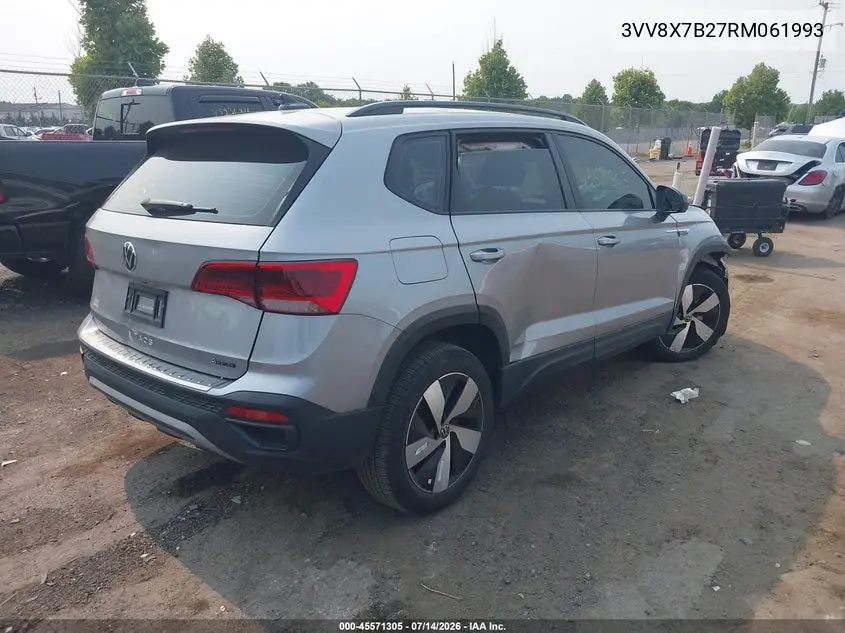 2024 Volkswagen Taos 1.5T S VIN: 3VV8X7B27RM061993 Lot: 45571305