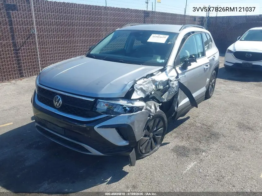 2024 Volkswagen Taos 1.5T S VIN: 3VV5X7B26RM121037 Lot: 45585619