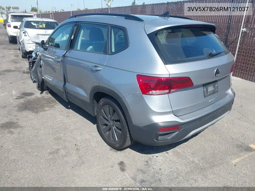 2024 Volkswagen Taos 1.5T S VIN: 3VV5X7B26RM121037 Lot: 45585619