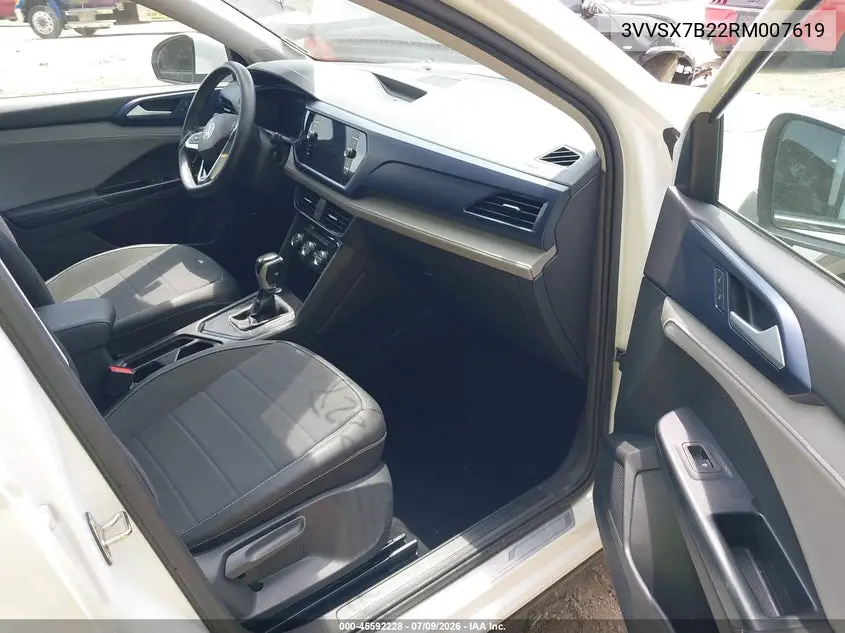 2024 Volkswagen Taos 1.5T Se VIN: 3VVSX7B22RM007619 Lot: 45592228