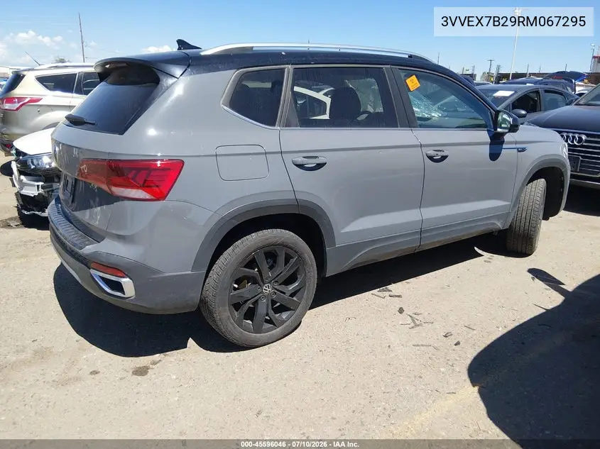 2024 Volkswagen Taos 1.5T Se VIN: 3VVEX7B29RM067295 Lot: 45596046