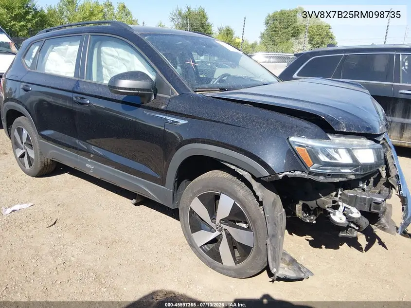 2024 Volkswagen Taos 1.5T S VIN: 3VV8X7B25RM098735 Lot: 45597365