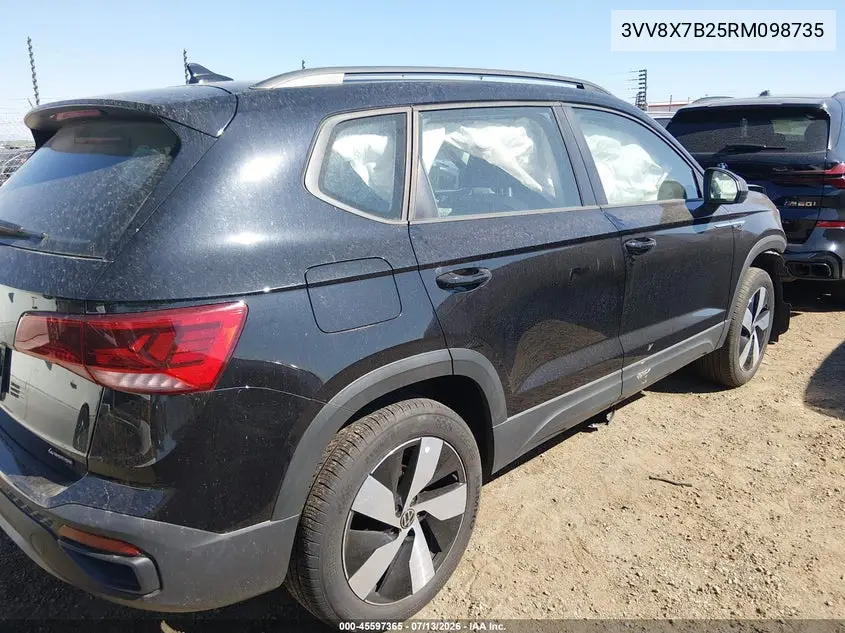 2024 Volkswagen Taos 1.5T S VIN: 3VV8X7B25RM098735 Lot: 45597365
