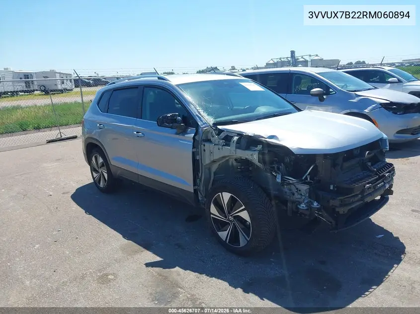 2024 Volkswagen Taos 1.5T Se VIN: 3VVUX7B22RM060894 Lot: 45626707