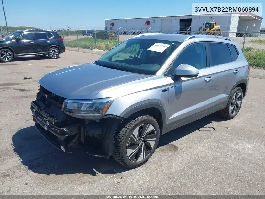 2024 Volkswagen Taos 1.5T Se VIN: 3VVUX7B22RM060894 Lot: 45626707