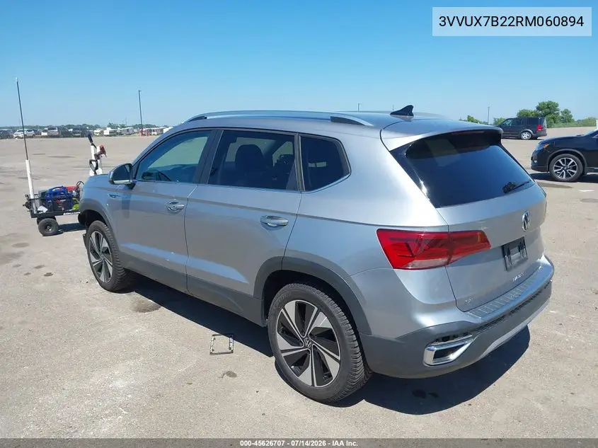 2024 Volkswagen Taos 1.5T Se VIN: 3VVUX7B22RM060894 Lot: 45626707