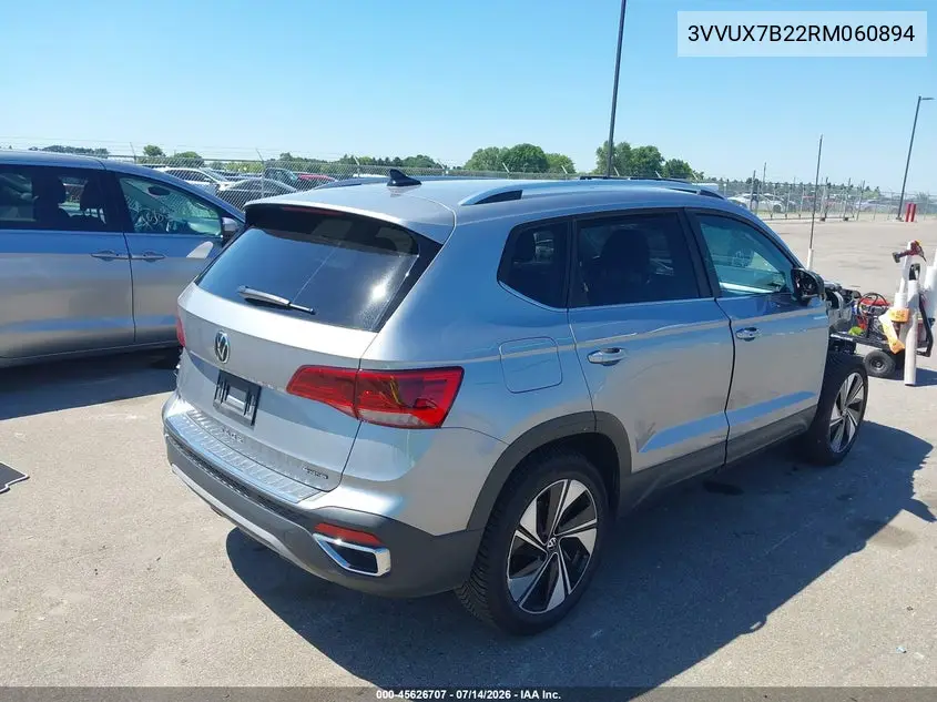 2024 Volkswagen Taos 1.5T Se VIN: 3VVUX7B22RM060894 Lot: 45626707