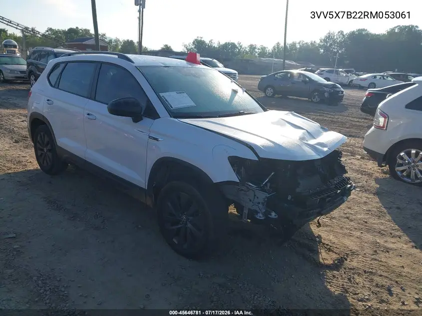 2024 Volkswagen Taos 1.5T S VIN: 3VV5X7B22RM053061 Lot: 45646781