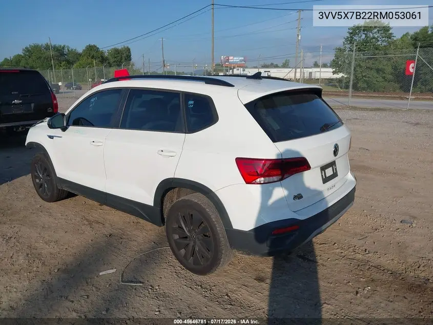 2024 Volkswagen Taos 1.5T S VIN: 3VV5X7B22RM053061 Lot: 45646781