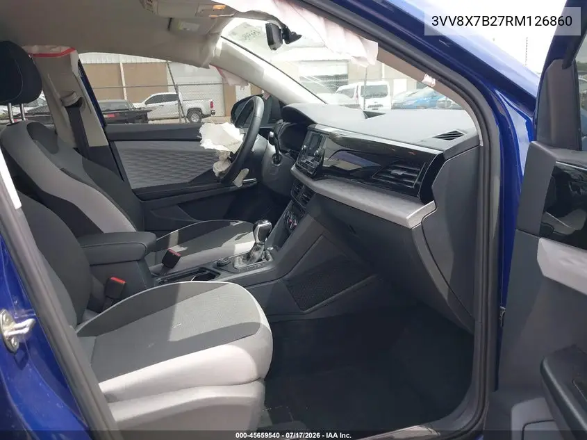2024 Volkswagen Taos 1.5T S VIN: 3VV8X7B27RM126860 Lot: 45659540