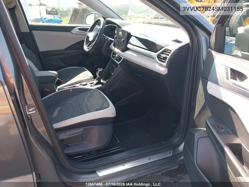 2025 Volkswagen Taos Se VIN: 3VVUC7B24SM031155 Lot: 12657486