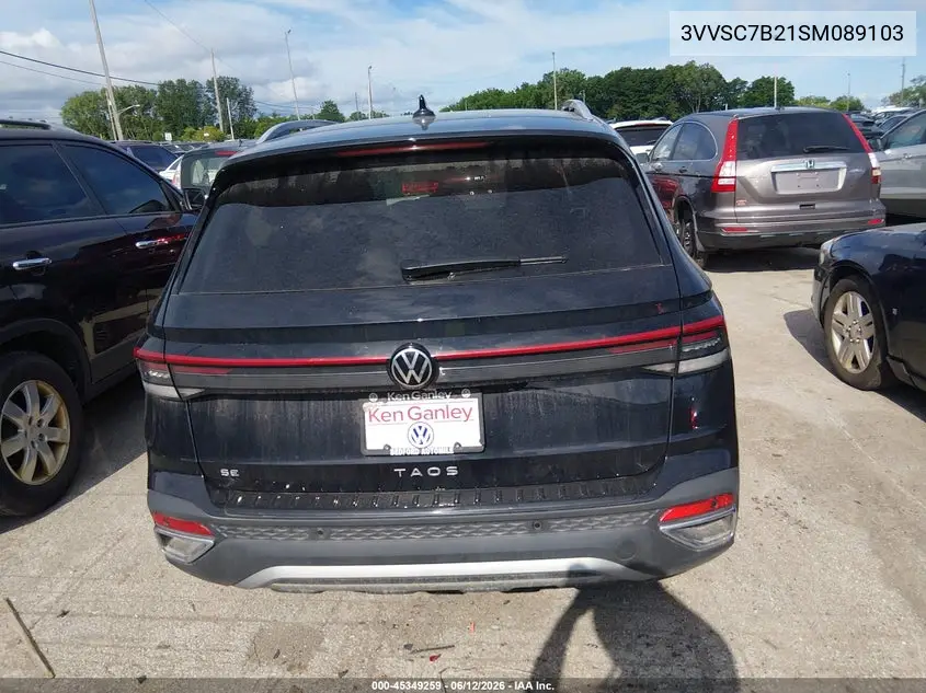 2025 Volkswagen Taos 1.5T Se VIN: 3VVSC7B21SM089103 Lot: 45349259
