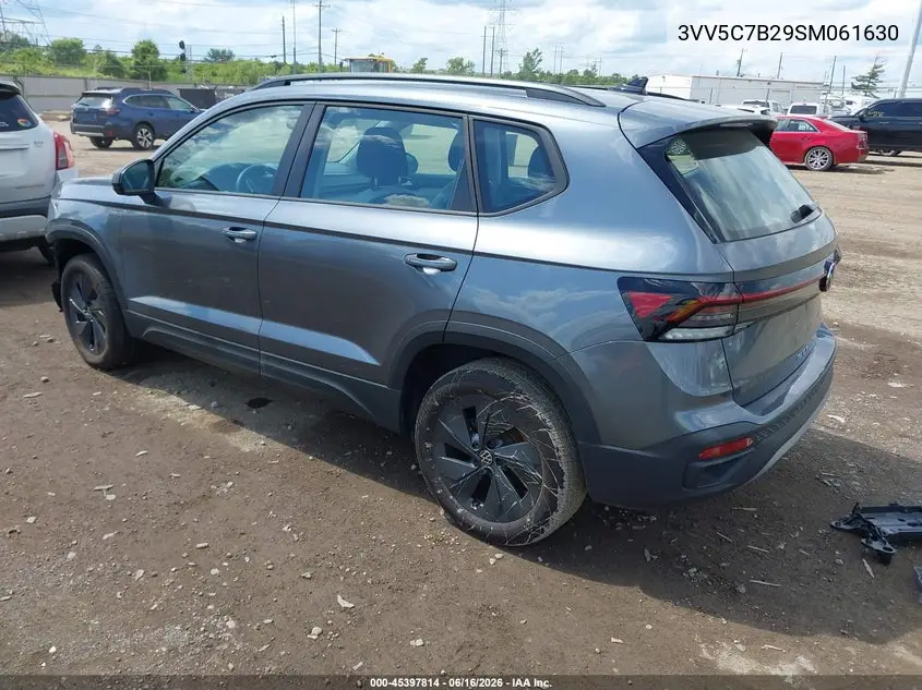 2025 Volkswagen Taos 1.5T S VIN: 3VV5C7B29SM061630 Lot: 45397814
