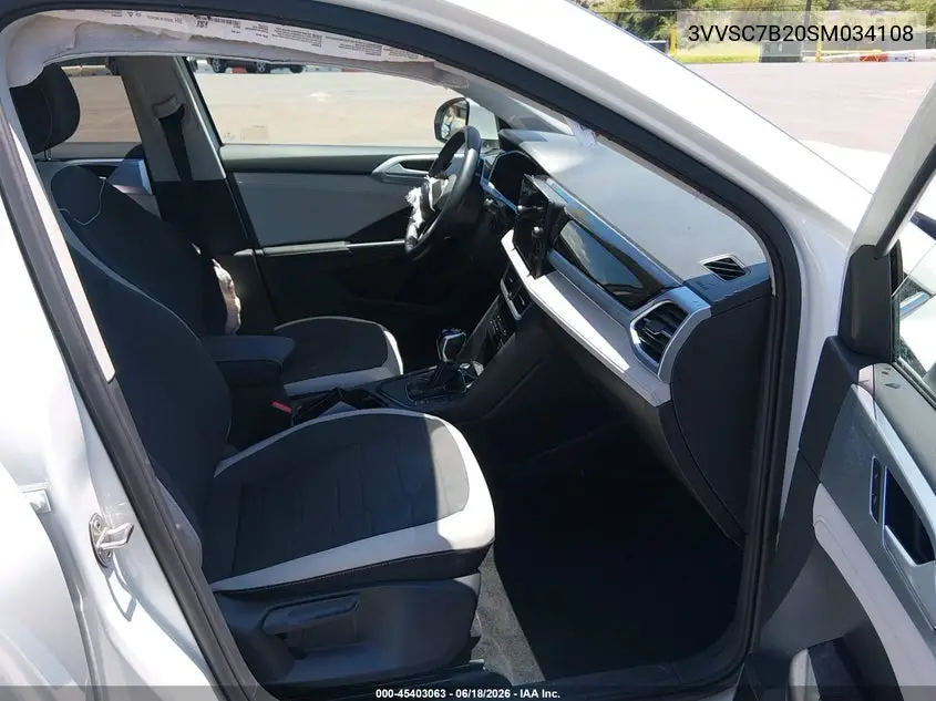 2025 Volkswagen Taos 1.5T Se VIN: 3VVSC7B20SM034108 Lot: 45403063