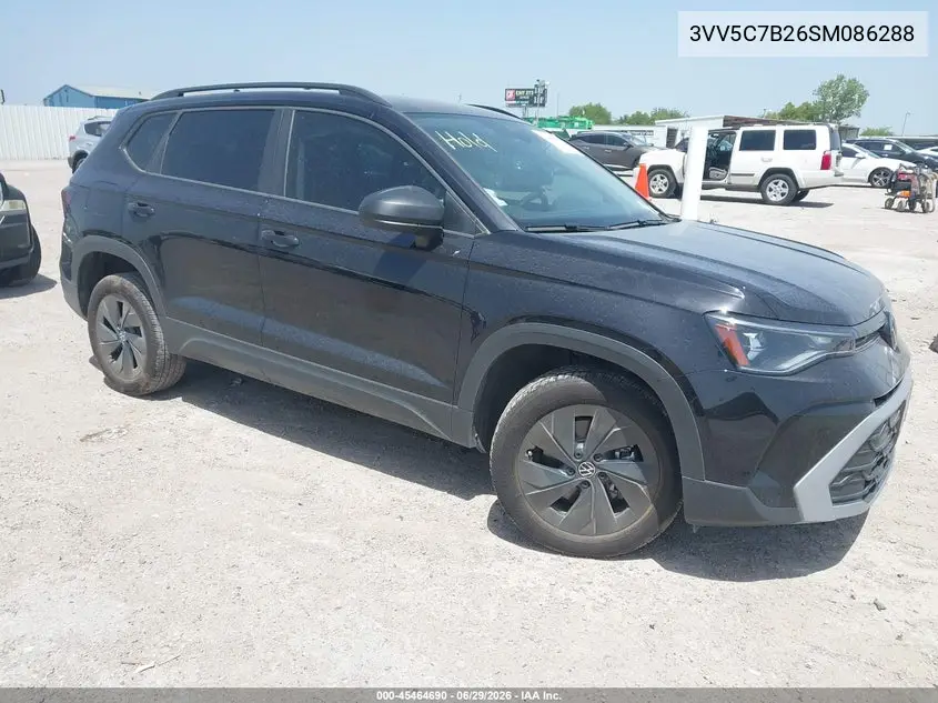 2025 Volkswagen Taos 1.5T S VIN: 3VV5C7B26SM086288 Lot: 45464690