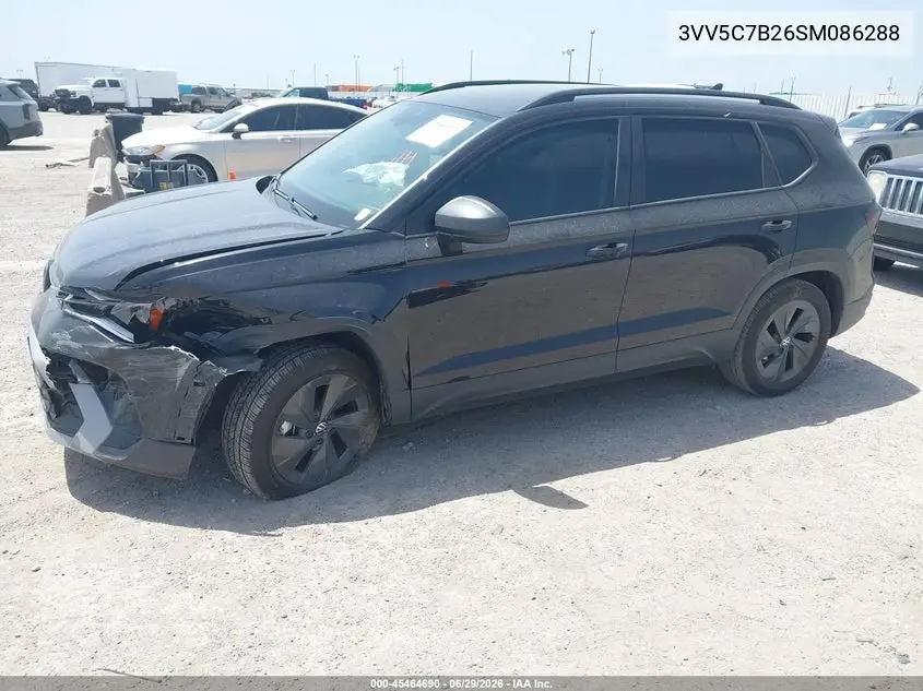 2025 Volkswagen Taos 1.5T S VIN: 3VV5C7B26SM086288 Lot: 45464690