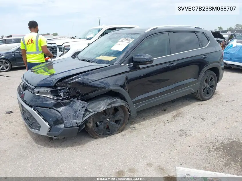 2025 Volkswagen Taos 1.5T Se VIN: 3VVEC7B23SM058707 Lot: 45471591