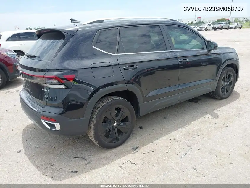 2025 Volkswagen Taos 1.5T Se VIN: 3VVEC7B23SM058707 Lot: 45471591