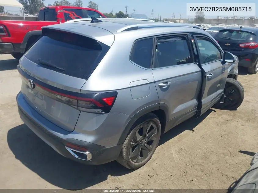 2025 Volkswagen Taos 1.5T Se VIN: 3VVEC7B25SM085715 Lot: 45490187