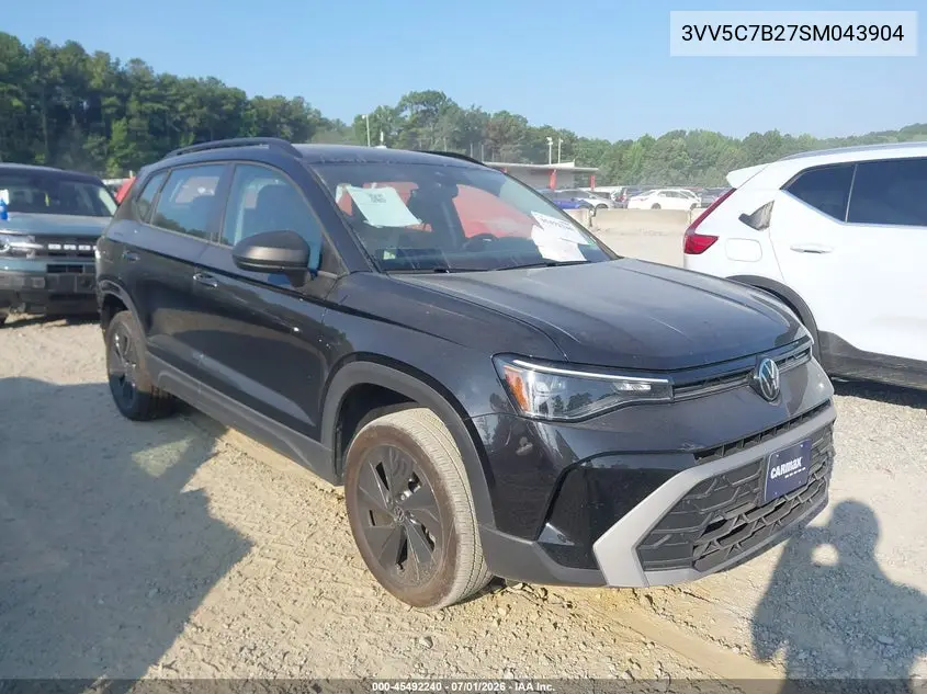 2025 Volkswagen Taos 1.5T S VIN: 3VV5C7B27SM043904 Lot: 45492240