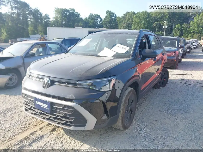 2025 Volkswagen Taos 1.5T S VIN: 3VV5C7B27SM043904 Lot: 45492240
