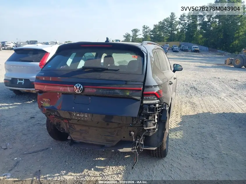 2025 Volkswagen Taos 1.5T S VIN: 3VV5C7B27SM043904 Lot: 45492240