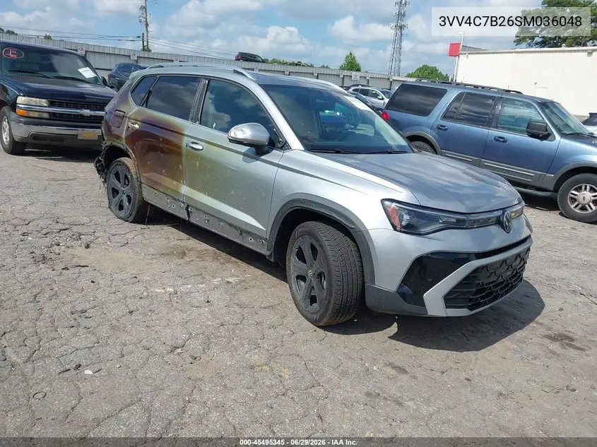 2025 Volkswagen Taos 1.5T Sel VIN: 3VV4C7B26SM036048 Lot: 45495345