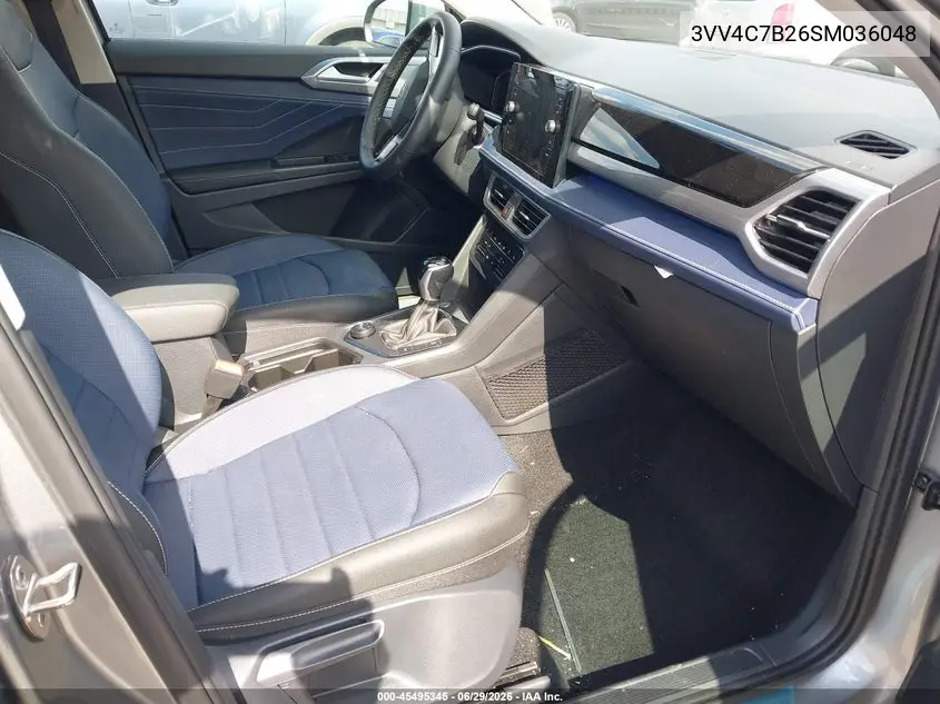 2025 Volkswagen Taos 1.5T Sel VIN: 3VV4C7B26SM036048 Lot: 45495345