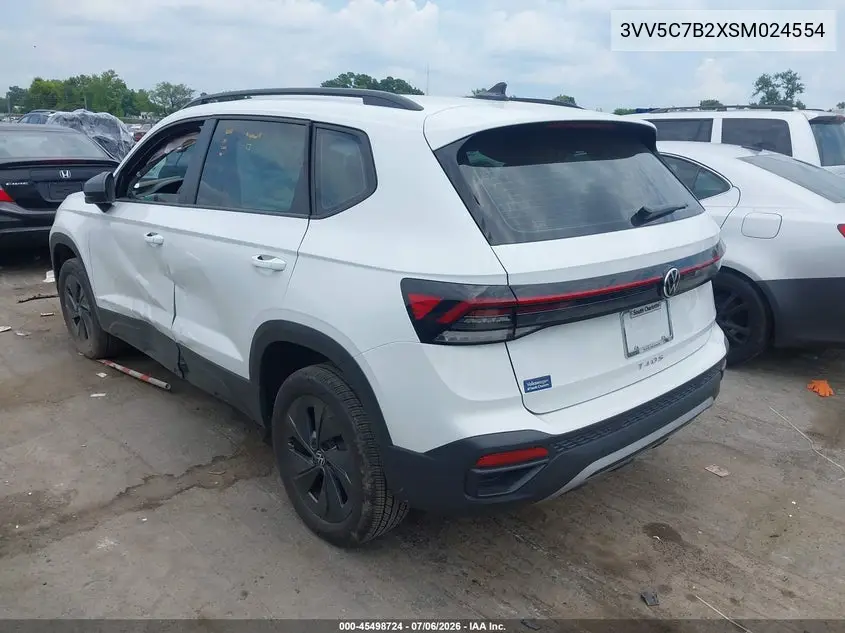 2025 Volkswagen Taos 1.5T S VIN: 3VV5C7B2XSM024554 Lot: 45498724