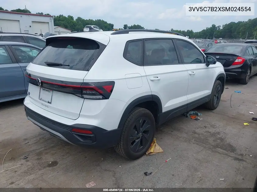 2025 Volkswagen Taos 1.5T S VIN: 3VV5C7B2XSM024554 Lot: 45498724