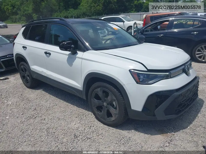 2025 Volkswagen Taos 1.5T Se Black VIN: 3VV2C7B22SM005578 Lot: 45580247