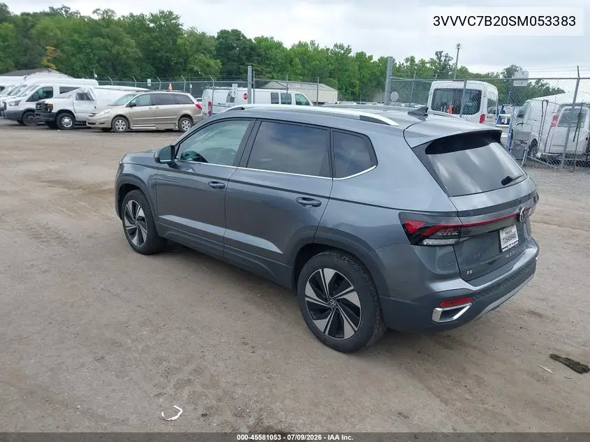2025 Volkswagen Taos 1.5T Se VIN: 3VVVC7B20SM053383 Lot: 45581053