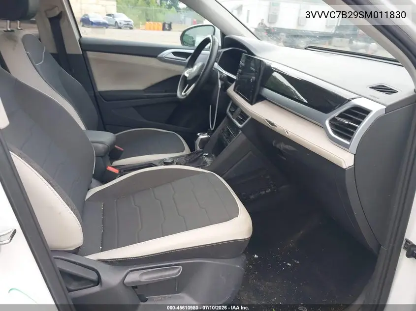 2025 Volkswagen Taos 1.5T Se VIN: 3VVVC7B29SM011830 Lot: 45610980