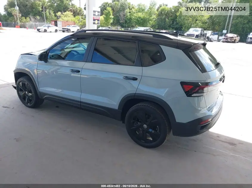 2026 Volkswagen Taos Se Black VIN: 3VV3C7B25TM044204 Lot: 45341482