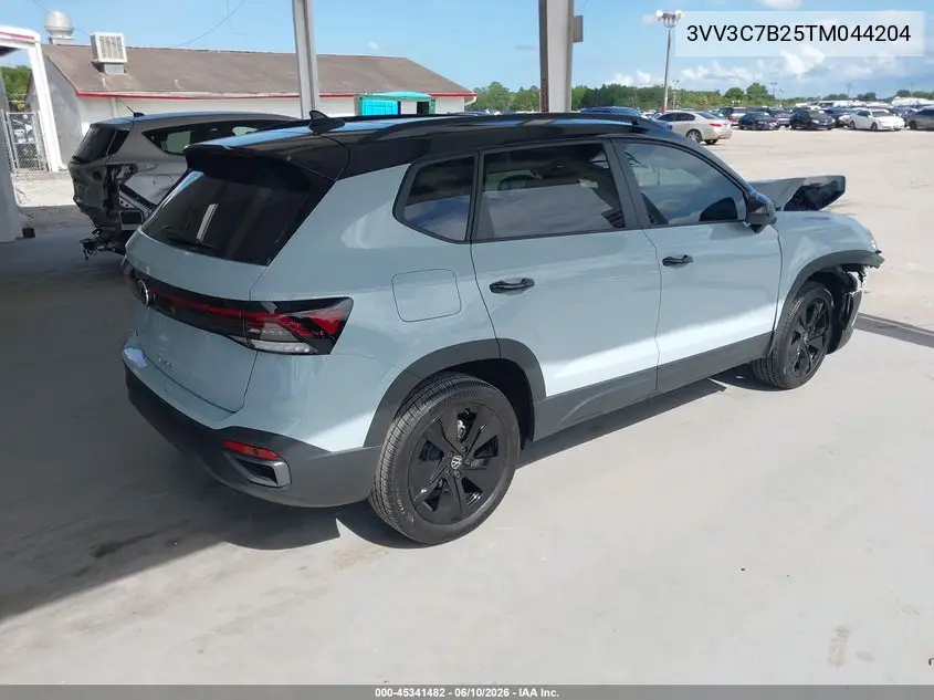 2026 Volkswagen Taos Se Black VIN: 3VV3C7B25TM044204 Lot: 45341482