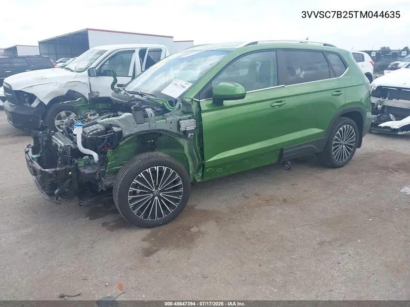 2026 Volkswagen Taos Se VIN: 3VVSC7B25TM044635 Lot: 45647394