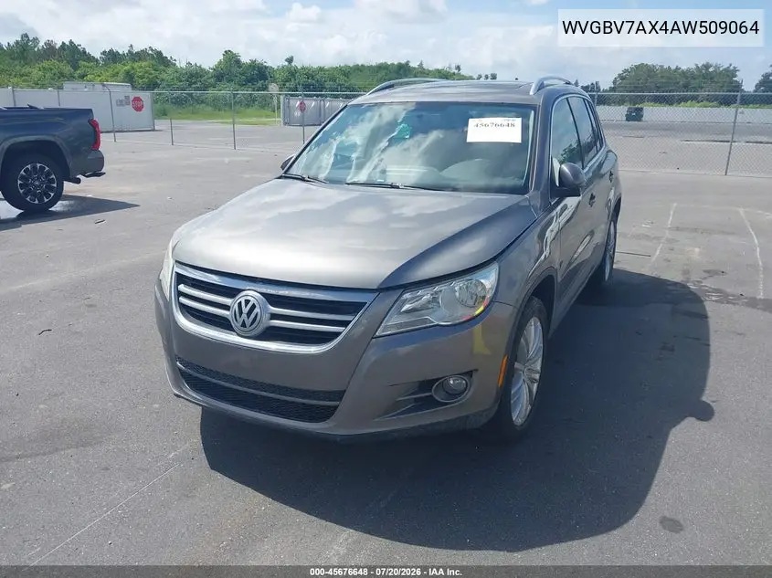 2010 Volkswagen Tiguan Se VIN: WVGBV7AX4AW509064 Lot: 45676648