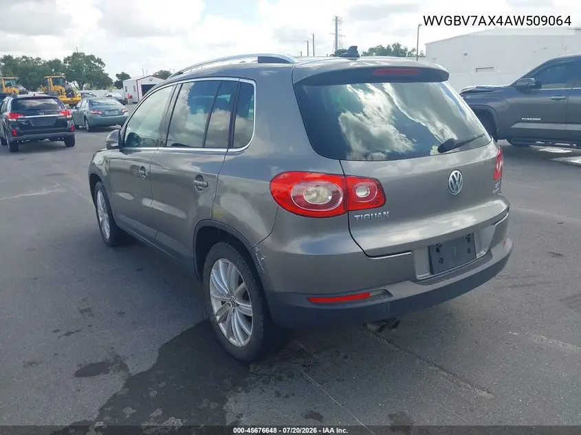 2010 Volkswagen Tiguan Se VIN: WVGBV7AX4AW509064 Lot: 45676648