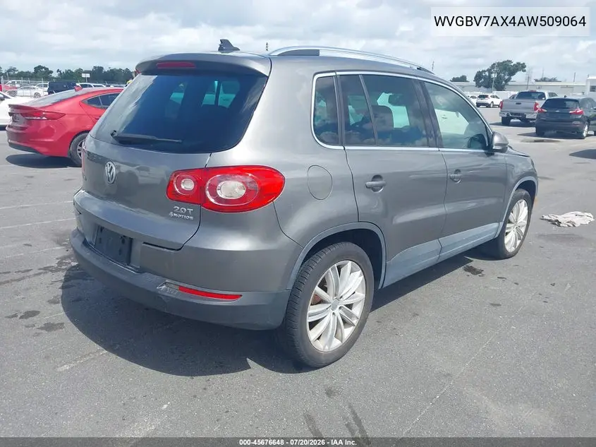 2010 Volkswagen Tiguan Se VIN: WVGBV7AX4AW509064 Lot: 45676648