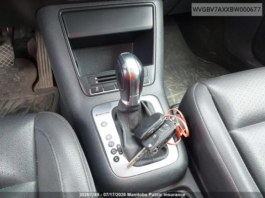 2011 Volkswagen Tiguan 2.0 Tsi VIN: WVGBV7AXXBW000677 Lot: 20267249